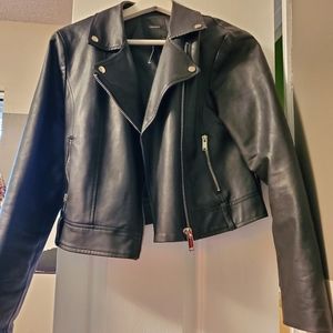 Faux leather jacket